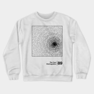 Disintegration / Minimal Style Graphic Artwork Crewneck Sweatshirt